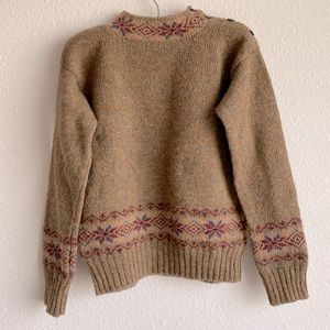 Vintage early 1980s Burberrys Kids unisex wool sweater, roughly size 8-10
